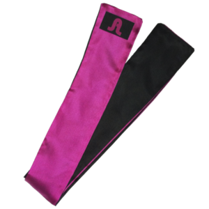 Fascia in Raso Viola e Nera: Accessorio Elegante per Giochi Sensuali