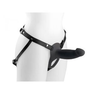 Virgite Strap-On Cavo Vibrante H4 - Nero, Taglia L