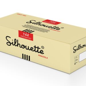 PRESERVATIVI SILHOUETTE FRAGOLA - 144 pezzi
