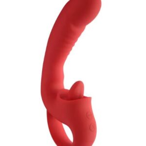 VSC Novelty - Vibratore Punto G - Licking Pleasure Luxury - Rosso