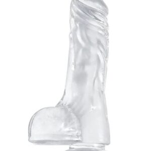 VSC Novelty - Dildo Realistico Crystal Jellies Mr. Rude 5,3" - Trasparente