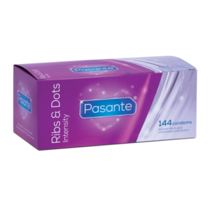Pasante - Preservativi Ribs & Dots Intensity - Scatola da 144 Pezzi