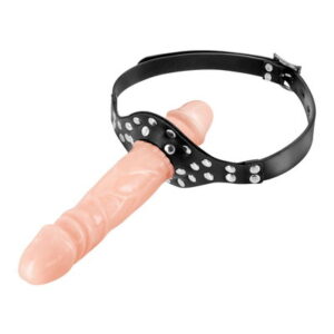 BALL GAG CON DILDO DOPPIO COLOR CARNE