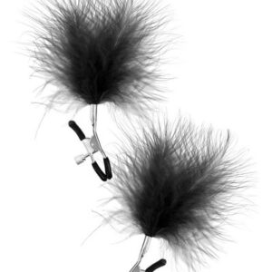 Pinza per Capezzoli Sweet Caress e Piuma Nera