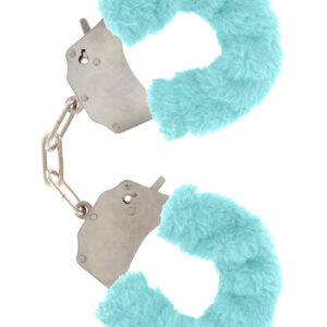 Furry Fun Cuffs Aqua: Eleganza e Seduzione nel Pile Turchese