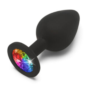 Rainbow Booty Jewel Medium Black