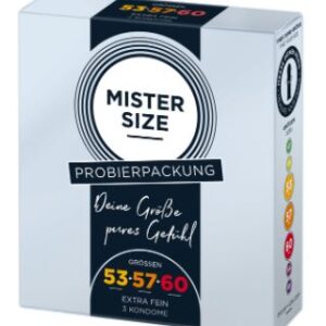 Mister Size - Omaggio Preservativi Taglia 53-57-60 - 3 Pezzi