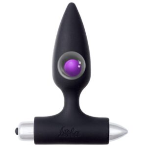 Lola Games - Plug Anale Vibrante con Pallina in Metallo Glory - Nero