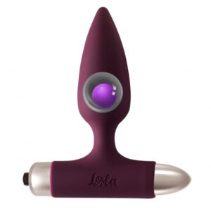 Lola Games - Plug Anale Vibrante con Pallina in Metallo Glory - Rosso