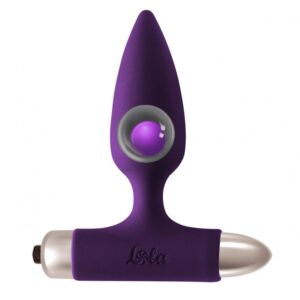 Lola Games - Plug Anale Vibrante con Pallina in Metallo Glory - Viola
