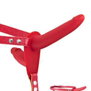 Fetish Tentation - Strap-On Harness 15,5 cm - Rosso