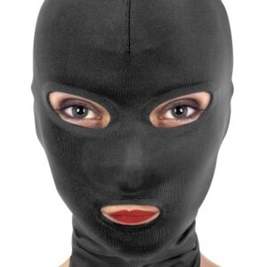 Fetish Tentation - Cappuccio con Apertura per Bocca e Occhi - Nero