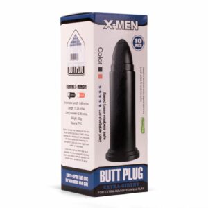 X-MEN 10" Butt Plug Black
