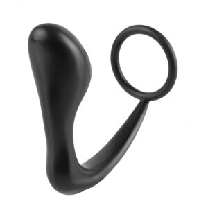 ASS-GASM COCKRING PLUG BLACK