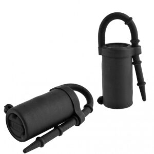 VIBRATING SILICONE NIPPLE TEAZERS BLACK