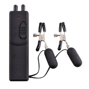 VIBRATING NIPPLE CLAMPS BLACK
