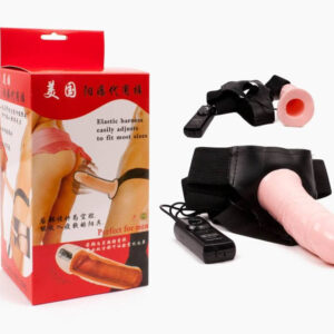 Hollow strap-on with Vibration