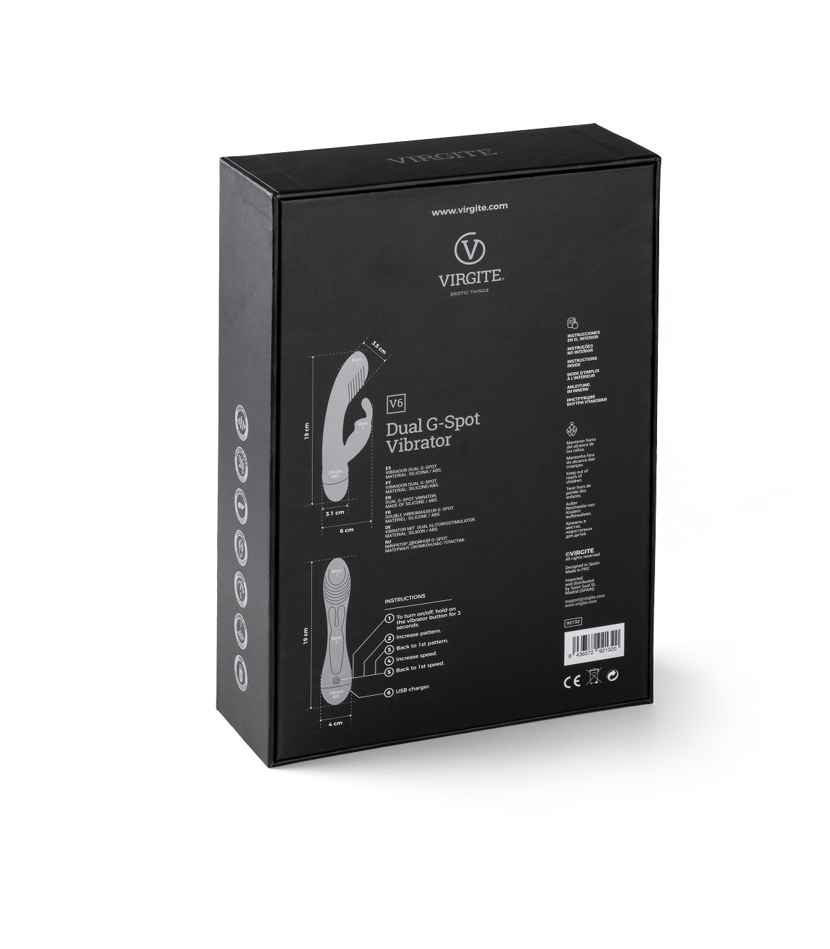 VIBRATORE RICARICABILE PINK V6 - immagine 5