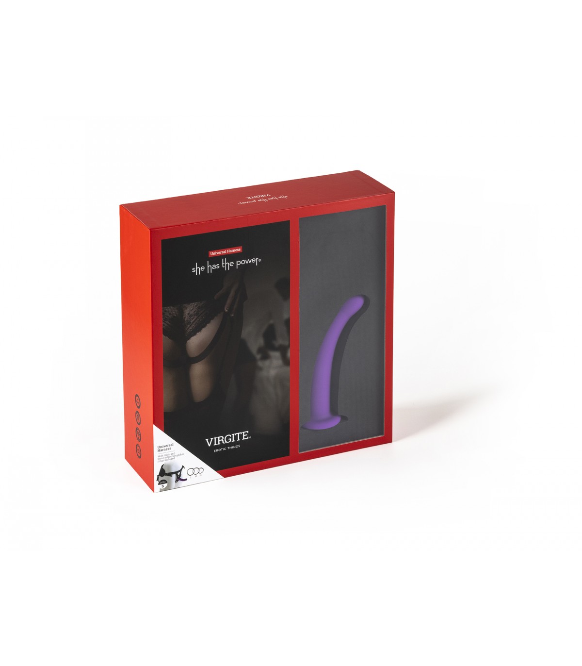 IMBRACATURA CON DILDO VIOLA TAGLIA M - immagine 2