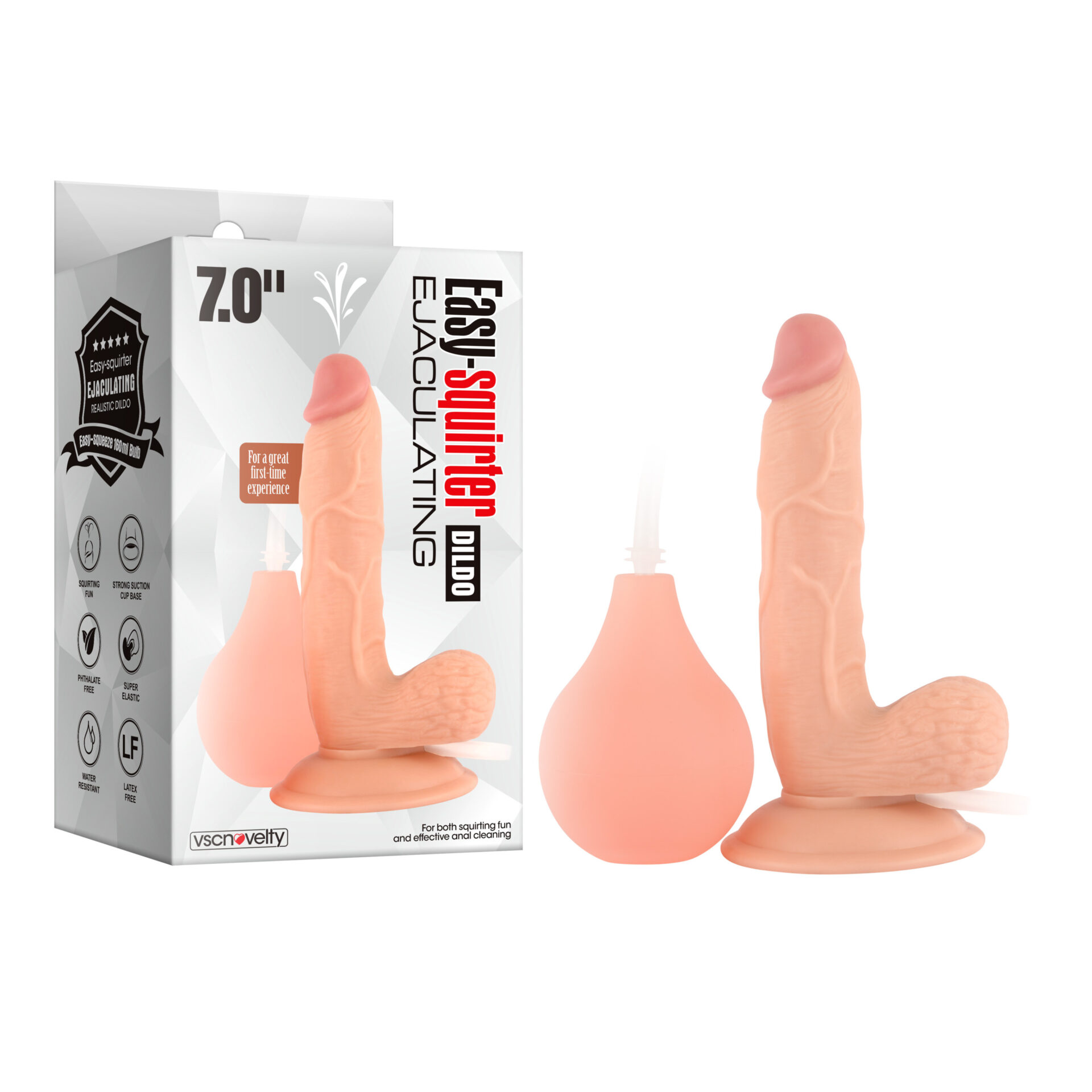 VSC Novelty - Dildo Realistico Easy-Squirter Ejaculating - 7" - immagine 2