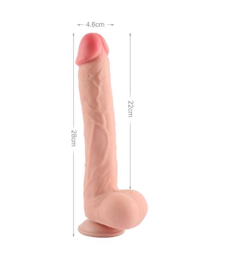 VSC Novelty - Dildo Sliding Skin Doppio Strato Realistico - 11" - immagine 3