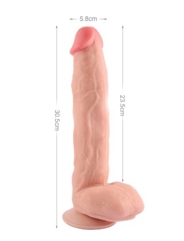 VSC Novelty - Dildo Sliding Skin Doppio Strato Realistico - 12" - immagine 3