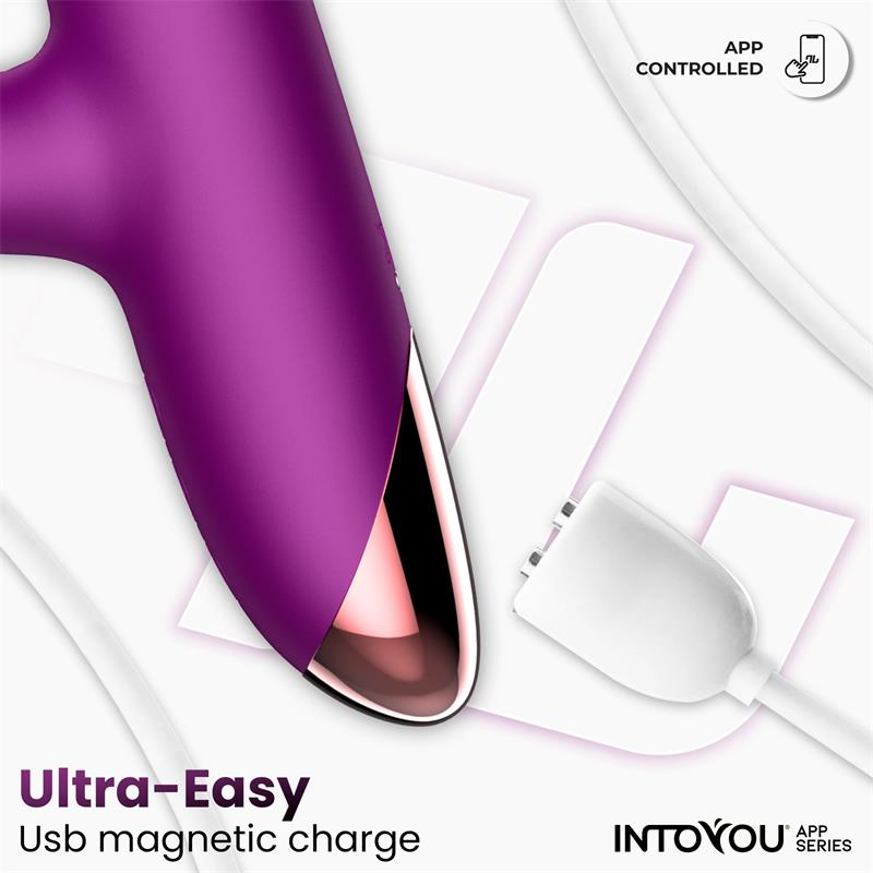 Into You - Sendel Vibe - Vibratore con Anello di Palline Interne Su e Giù e Pulsazione Clitoridea + APP - immagine 8