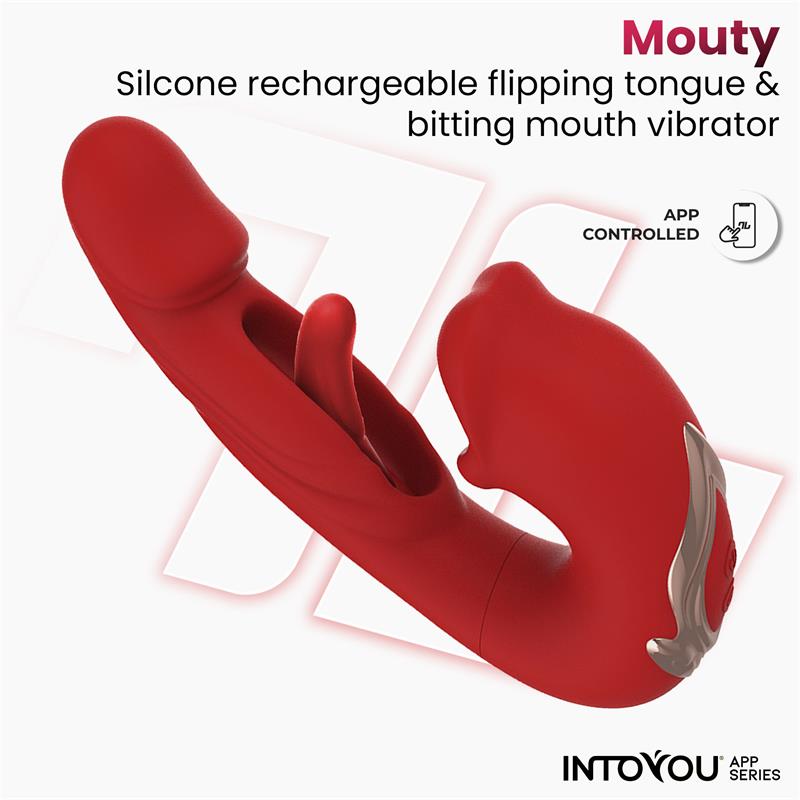 Into You - Mouty Vibe - Vibratore Flipping e Biting + APP - immagine 3