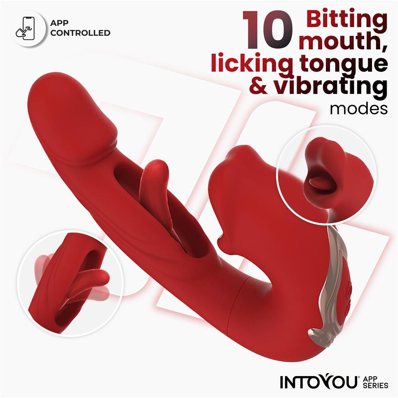 Into You - Mouty Vibe - Vibratore Flipping e Biting + APP - immagine 4