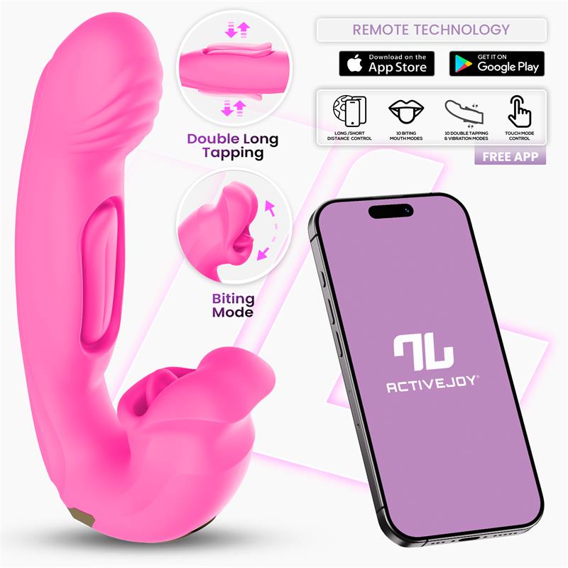 Into You - Bimby - Vibratore Punto G con Doppia Lingua Tapping e Biting + APP
