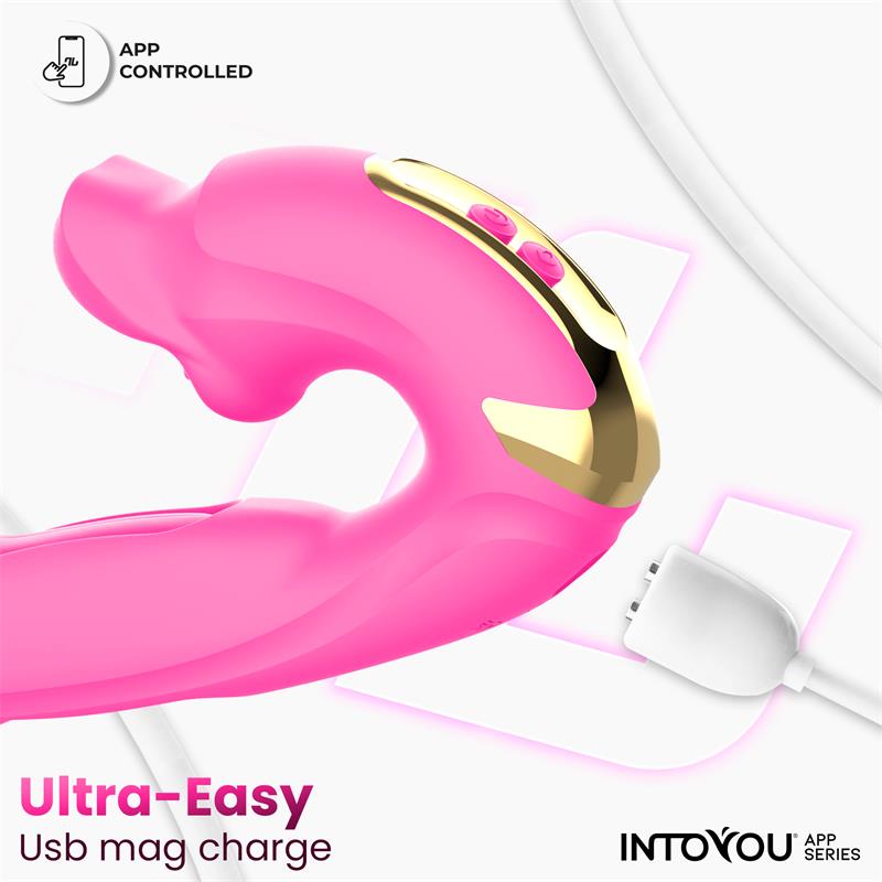 Into You - Bimby - Vibratore Punto G con Doppia Lingua Tapping e Biting + APP - immagine 8