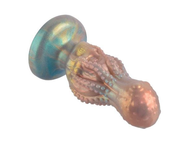 VSC Novelty - Dildo in Silicone Multicolor con Glitter Teschio con Polpo - Devilfish - immagine 4