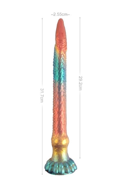 VSC Novelty - Dildo XL in Silicone Multicolor con Glitter - Anaconda - immagine 3