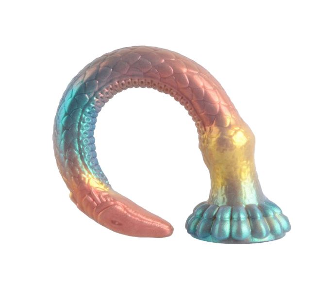 VSC Novelty - Dildo XL in Silicone Multicolor con Glitter - Anaconda - immagine 4