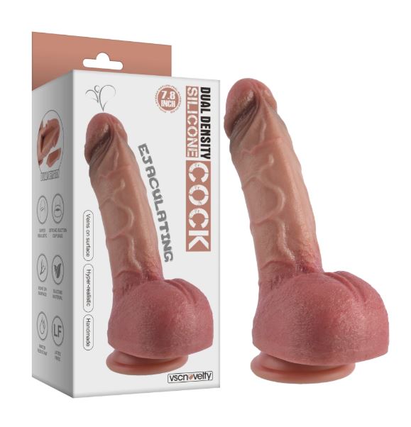 VSC Novelty - Dildo in Silicone Eiaculante a Doppio Strato - 7.8” - immagine 2