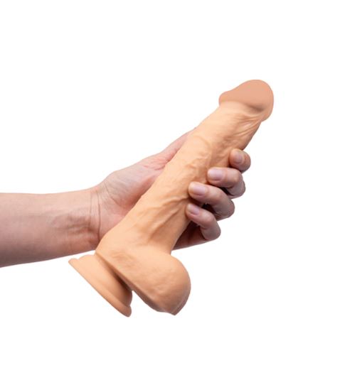 Fantasy Toys - Dildo Vibrante e Leggermente Rotante - 22 cm - immagine 10