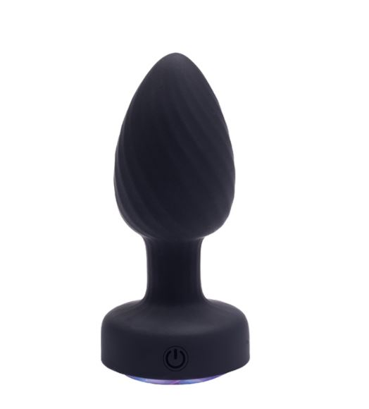 Fantasy Toys - Vibratore Anale Rotante con Telecomando e Luci - Achelous - immagine 3