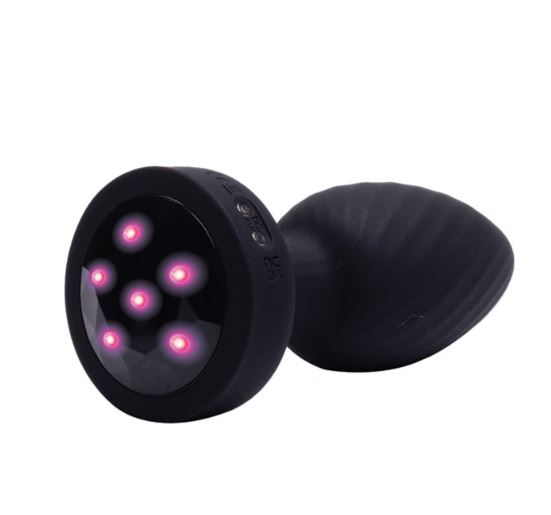 Fantasy Toys - Vibratore Anale Rotante con Telecomando e Luci - Achelous - immagine 4