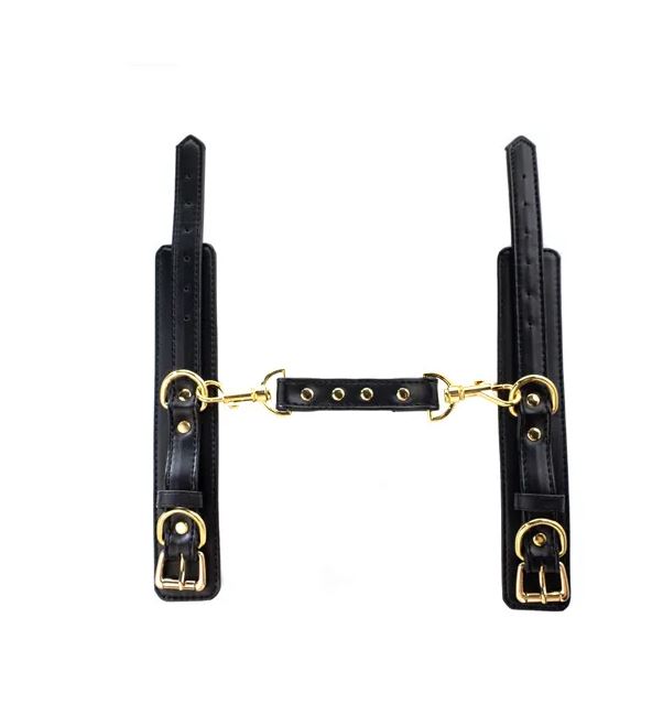 Fantasy Fetish - Manette Luxury Nere con Dettaglio Oro - immagine 5