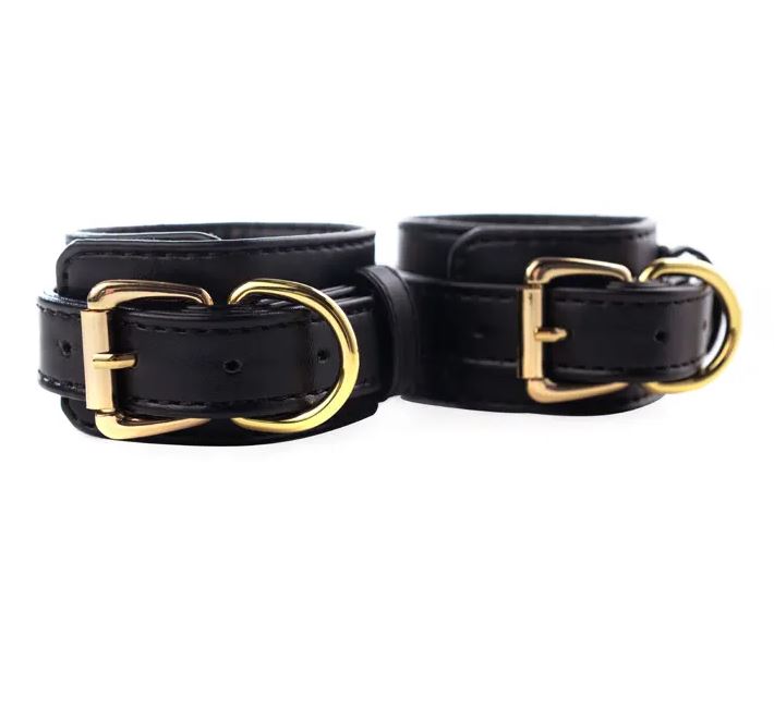 Fantasy Fetish - Manette Luxury Nere con Dettaglio Oro - immagine 6