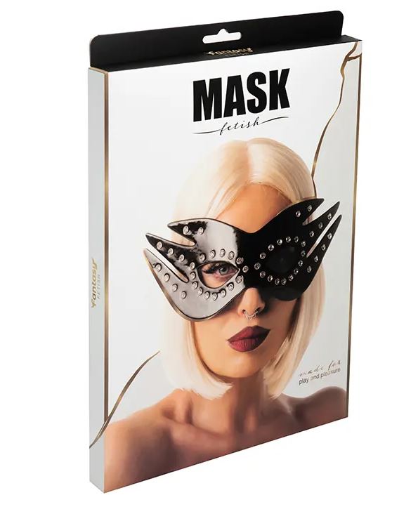 Fantasy Fetish - Maschera per Occhi Sexy in Pelle con Borchie - immagine 2