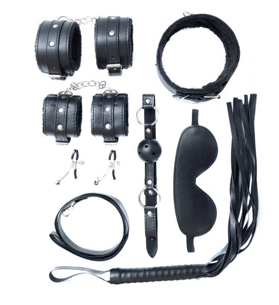 Fantasy Fetish - Set BDSM 8 Pezzi - Nero - immagine 5