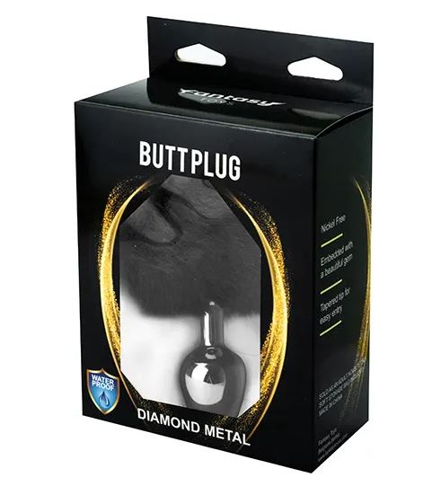 Fantasy Toys - Plug con Pon Pon - Nero - immagine 2