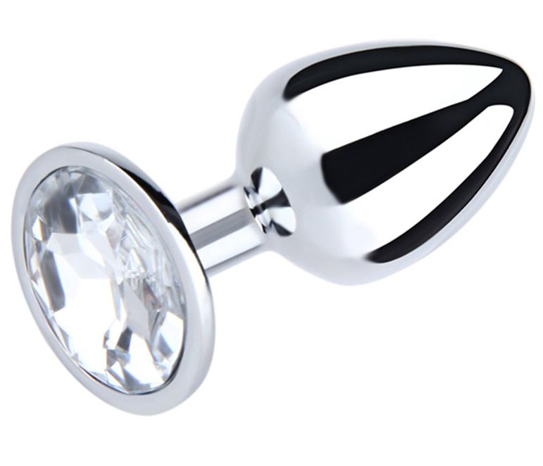 Fantasy Toys - Plug in Metallo con Gioiello Argento - L