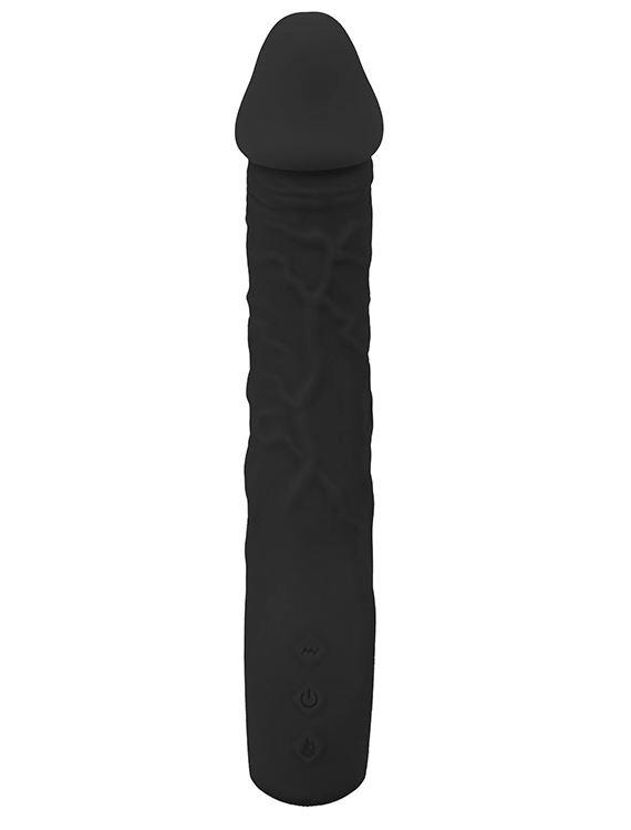 Fantasy Toys - Vibratore Punto G Realistico Riscaldabile - Nero - Prometheus - immagine 5