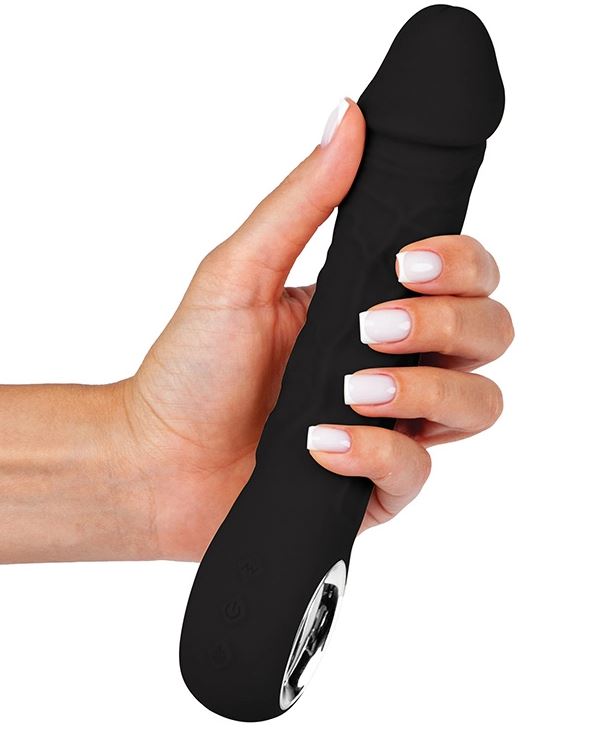 Fantasy Toys - Vibratore Punto G Realistico Riscaldabile - Nero - Prometheus - immagine 6