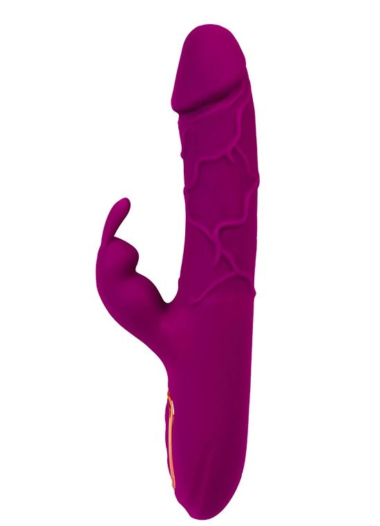 Fantasy Toys - Vibratore Rabbit Realistico Riscaldabile - Viola - Helios - immagine 3