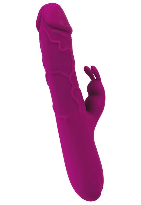 Fantasy Toys - Vibratore Rabbit Realistico Riscaldabile - Viola - Helios - immagine 5