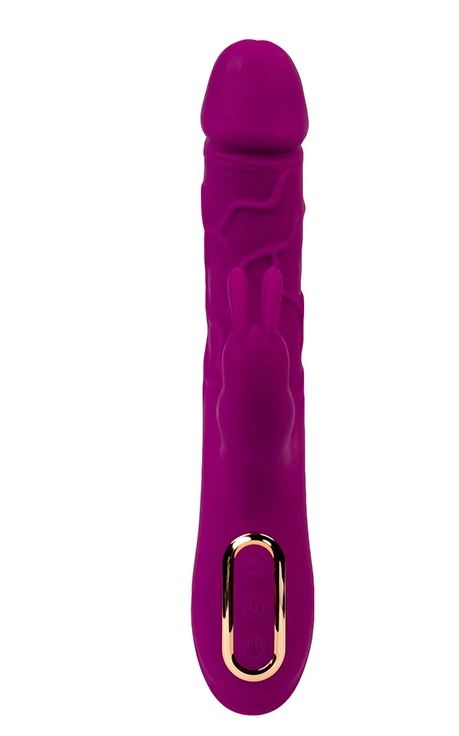 Fantasy Toys - Vibratore Rabbit Realistico Riscaldabile - Viola - Helios - immagine 6