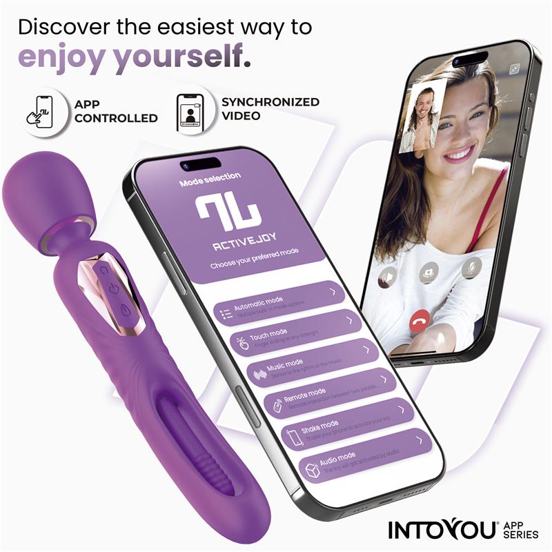 Into You - Salma - Vibratore Wand e Flipping Lingua Interna + APP - immagine 6